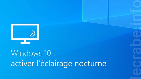 éclairage nocture Windows