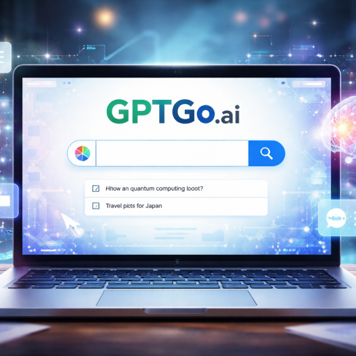 GPTGo.ai Moteur de recherche AI futuriste