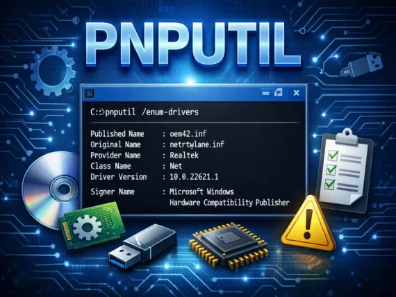 description de l'utilitaire pnputil