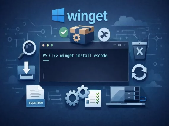Winget Windows commande install dans PowerShell – gestionnaire de paquets Windows