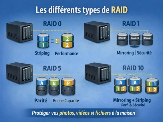 les différents types de raid