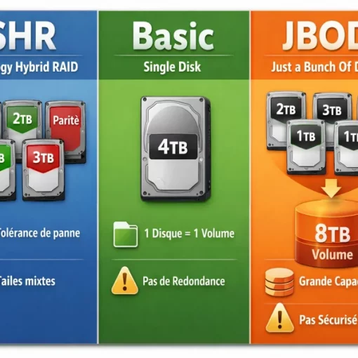 diférence entre les RAID SYNOLOGY