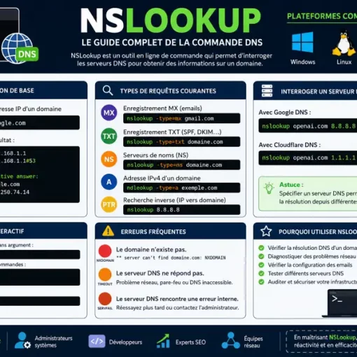 tout sur la commande nslookup